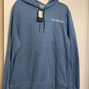 NWT TWGF Blue Woven Patch Hoodie - Size L
